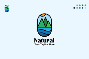 Natural Illustrated Logo Design