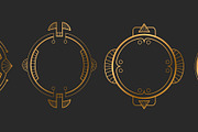 Art deco circle frames with golden, an Object Illustration by art PVP - market (Thumbnail 2 of 3)