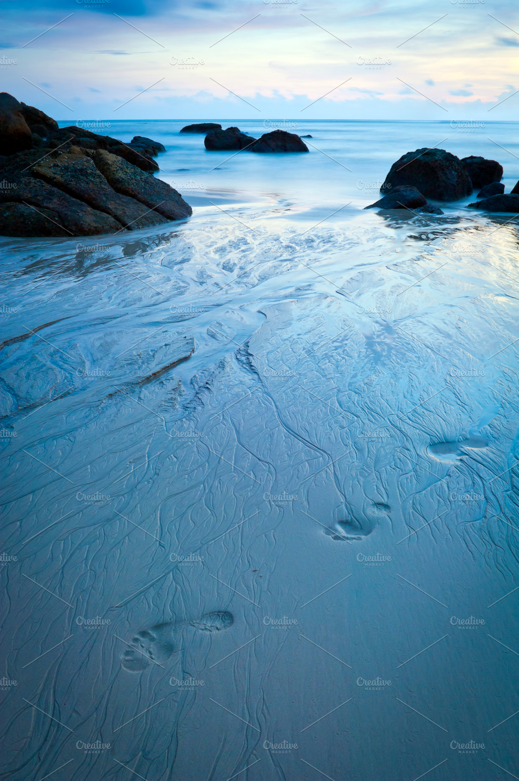 Beach at Dusk, a Nature Photo by THP Creative