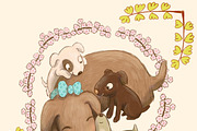Mother's Day (mamas and babies), an Animal Illustration by Paper Doll Pets (Thumbnail 2 of 6)