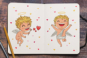 Happy Valentine's Day – 5 Cupids, an Illustration by chekart (Thumbnail 2 of 5)