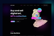 NFT’SFeo - Marketplace Website Templ, an UI Kit Template by ArtGalaxy (Thumbnail 2 of 5)