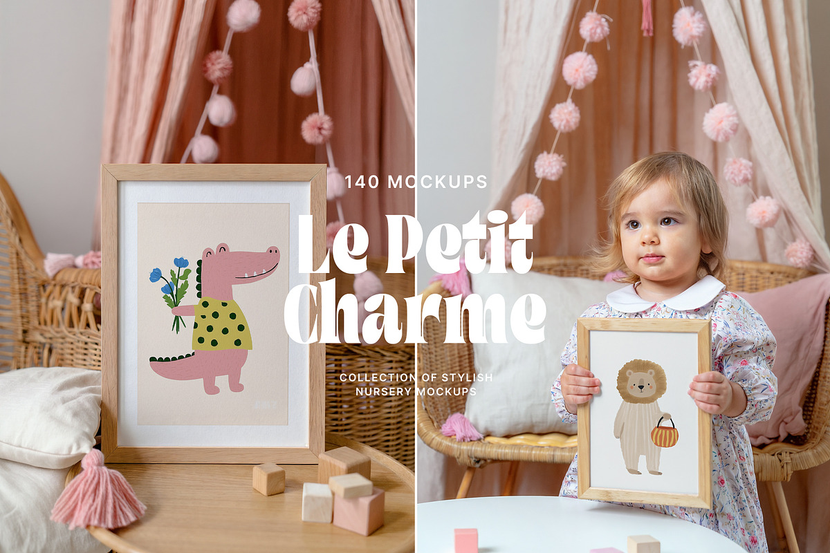 'Le Petit Charme' Kids Frames Mockup, a Household Mockup by Muse Mockups (Photo 8 of 18)