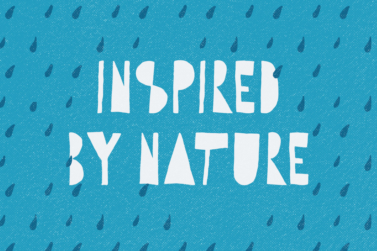 Hippo in the Woods - Organic Font preview 2