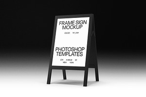 Frame Sign Mockup, an Advertising Mockup by Lemockup