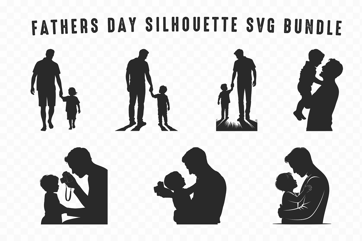 Father's Day SVG Vector Clipart Set, a Person Illustration by Gfx Expert Team (Photo 2 of 3)