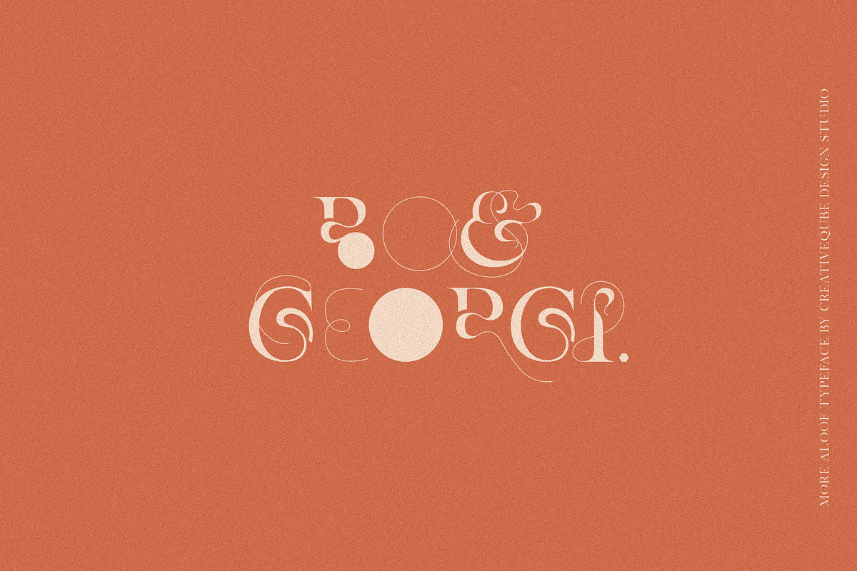 More Aloof Typeface Font, a Serif Font by Creativeqube Design (Photo 4 of 14)