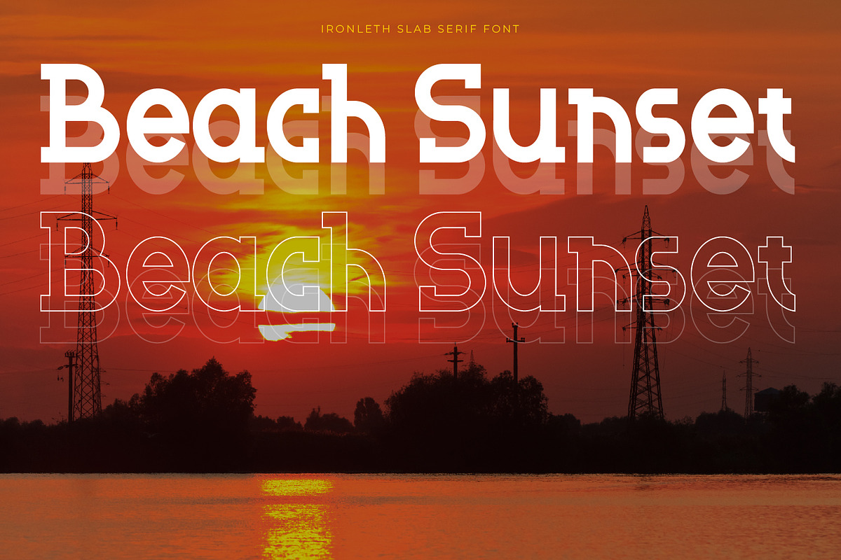 Ironleth - Slab Serif Typeface Font, a Slab Serif Font by Rishsketch (Photo 9 of 15)