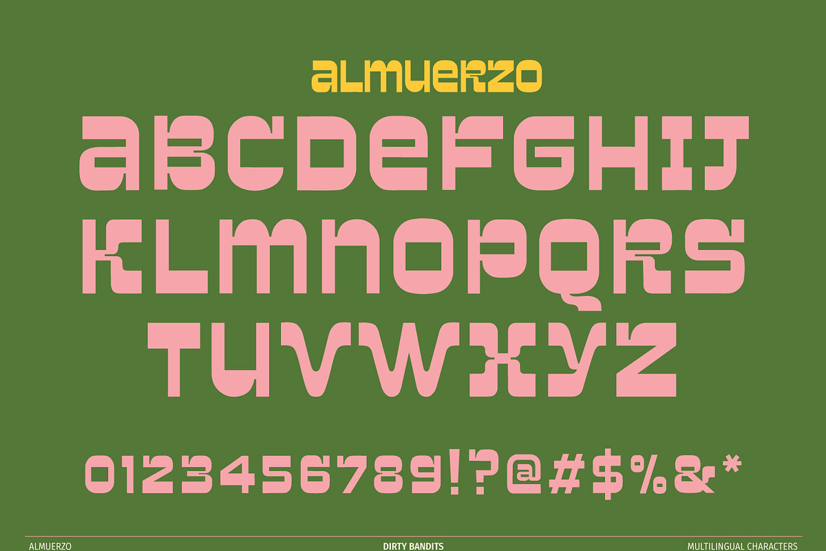 Almuerzo, a Slab Serif Font by Dirty Bandits Type (Photo 3 of 11)