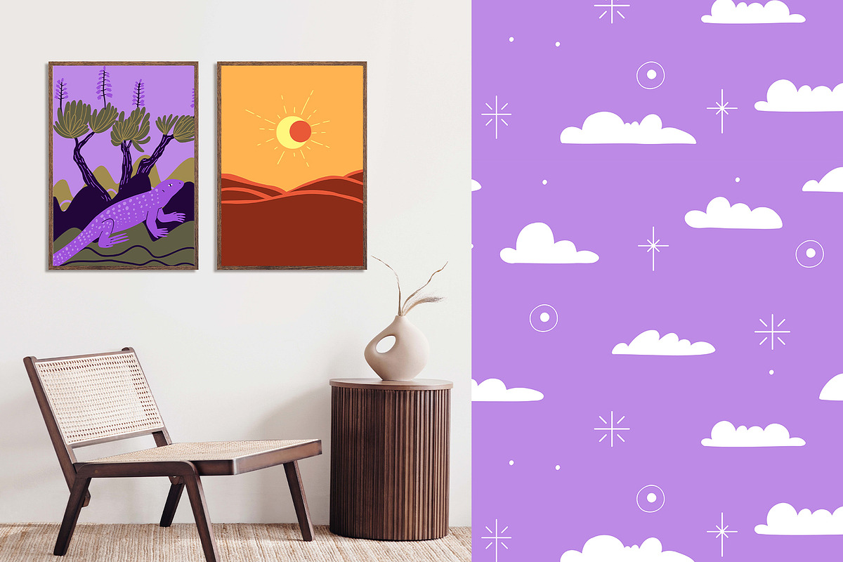DESERT: clipart, cards, patterns, a Seasonal Illustration by Elliko shop (Photo 8 of 13)