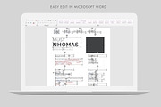 Modern Resume Template CV, a Resume Template by Pixelpick (Thumbnail 5 of 6)