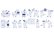 100+ Line People Editable Stroke, a Person Illustration by Vector_Art (Thumbnail 10 of 29)