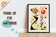 Posters in the style of Joan Miro 01, a Decorative Illustration by KENO Mascots (Thumbnail 6 of 6)