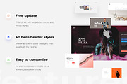 40 Hero Headers for your website, an UI Kit Template by Lumina_ui_ux202 (Thumbnail 2 of 6)