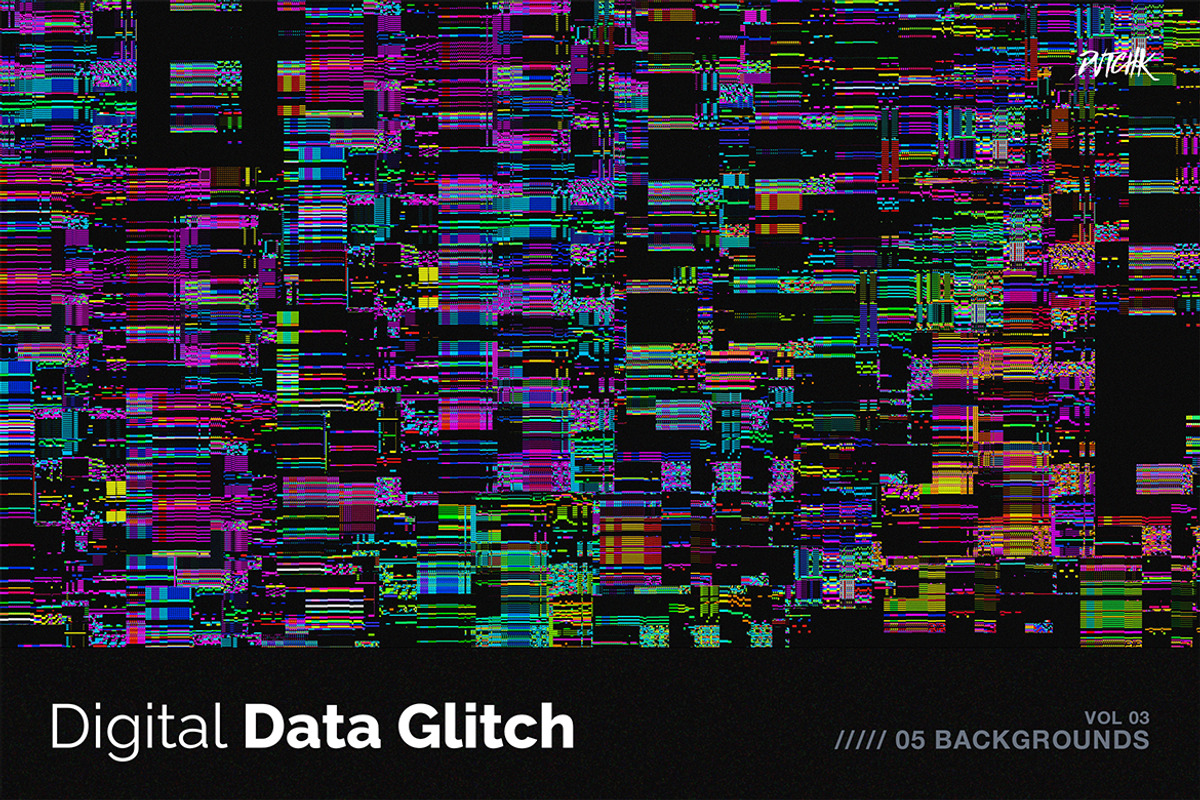Digital Data Glitch V03, a Background Graphic by dvtchk (Photo 3 of 6)