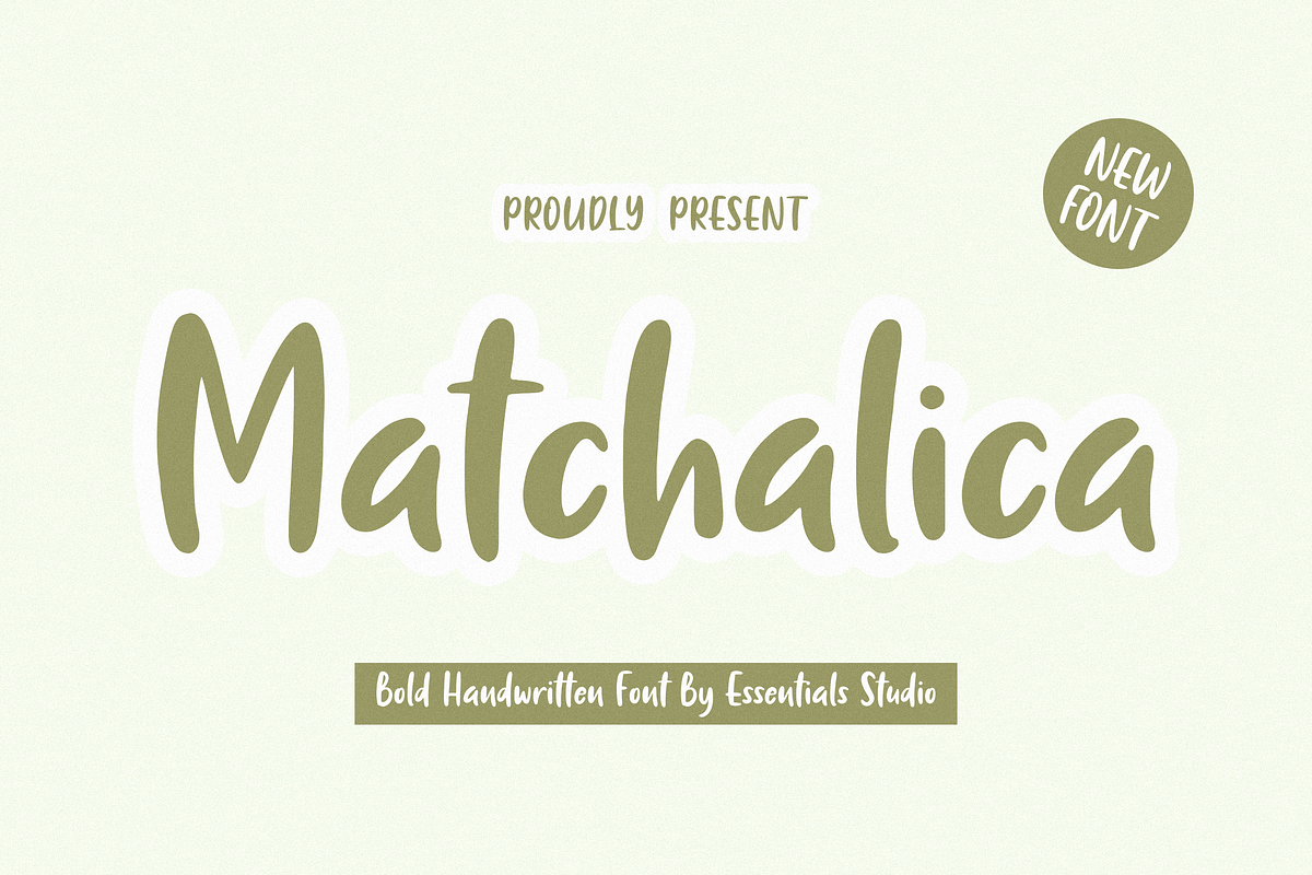 Matchalica, a Font by Essentials Studio (Photo 1 of 8)