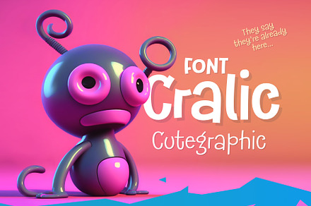 Cralic modern kids children font, a Font by popskraft
