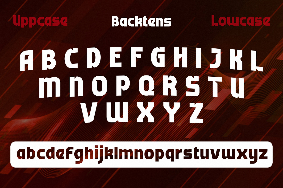 Backtens, a Sans Serif Font by uncurve (Photo 6 of 9)