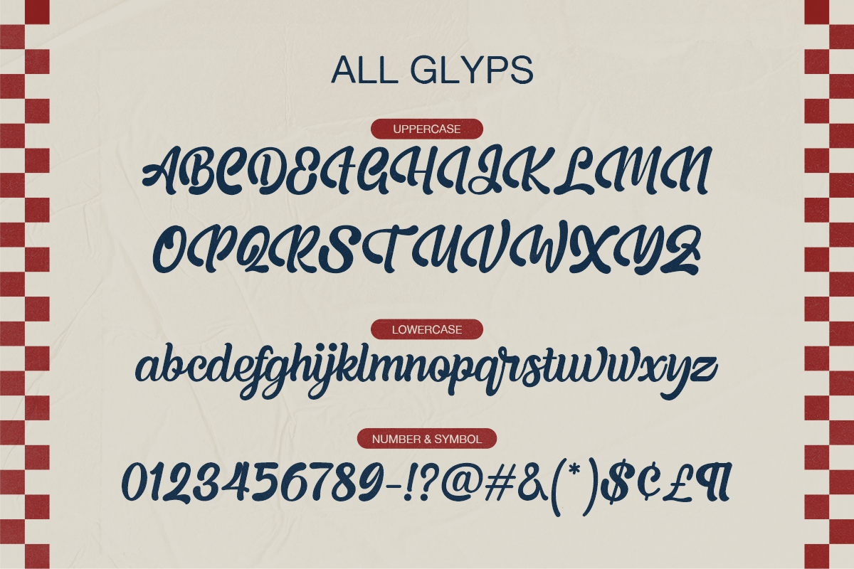 Bernfuls Script Font, a Font by Typetemp Studio (Photo 9 of 9)