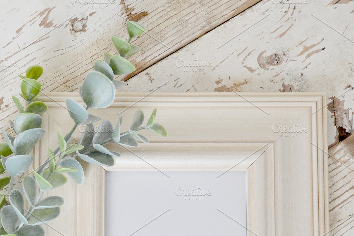 Eucalyptus Frame Mockup, a Print Template by Greenleaf Images (Photo 3 of 3)