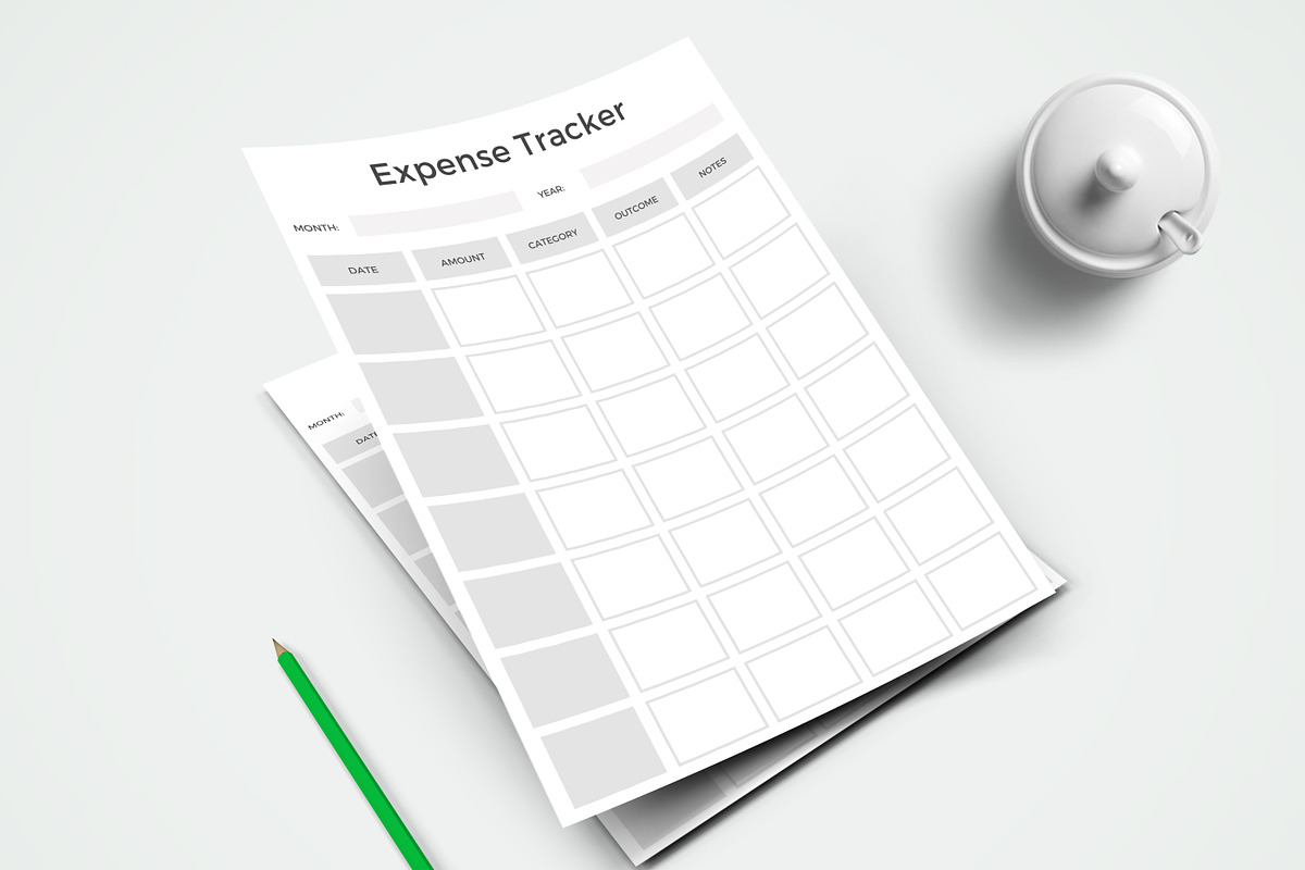 Canva Expense Tracker Planner Sheet, a Stationery Template by ARP Creation (Photo 3 of 3)