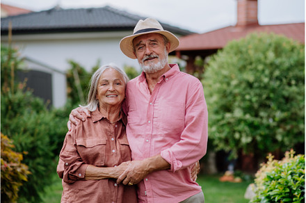 Senior couple in love posing, a Person Photo by HalfPoint