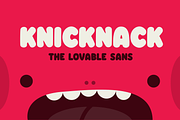Knicknack - The lovable sans serif, a Sans Serif Font by Great Scott! (Thumbnail 1 of 12)