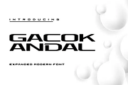 Gacok Andal Font, a Sans Serif Font by agusariyadi (Thumbnail 1 of 4)