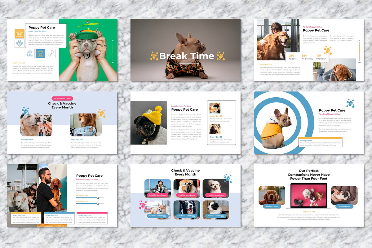 Poppy - Pet Care Keynote Templates, a Presentation Template by Dhabee (Photo 3 of 6)