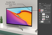 Monitor Display Mock-up #03, a Product Mockup by alexandeerco (Thumbnail 2 of 5)