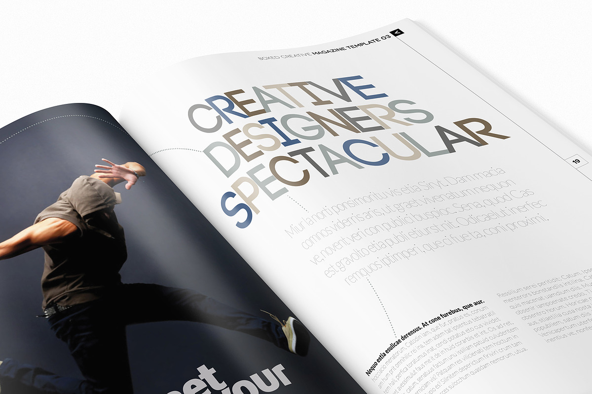 Magazine Template InDesign 03, a Magazine Template by Love Graphic Design (Photo 8 of 36)