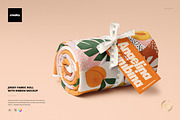 Jersey Fabric Roll Mockup & Ribbon, a Merchandise Mockup by creatsy5 (Thumbnail 1 of 6)
