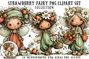 Strawberry Fairy PNG Clipart, a Seasonal Illustration by OK Design (Thumbnail 1 of 6)