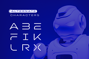 Acor Futuristic Clean Extended Font, a Sans Serif Font by Ebad Designs (Thumbnail 3 of 8)