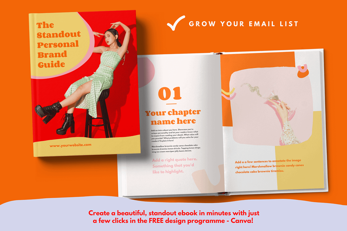 Bold & badass | Colorful Canva Ebook, a Magazine Template by Kurly Creative (Photo 8 of 12)