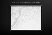 55 Vector Topographic Maps Bundle, a Texture Illustration by RDShop (Thumbnail 5 of 11)
