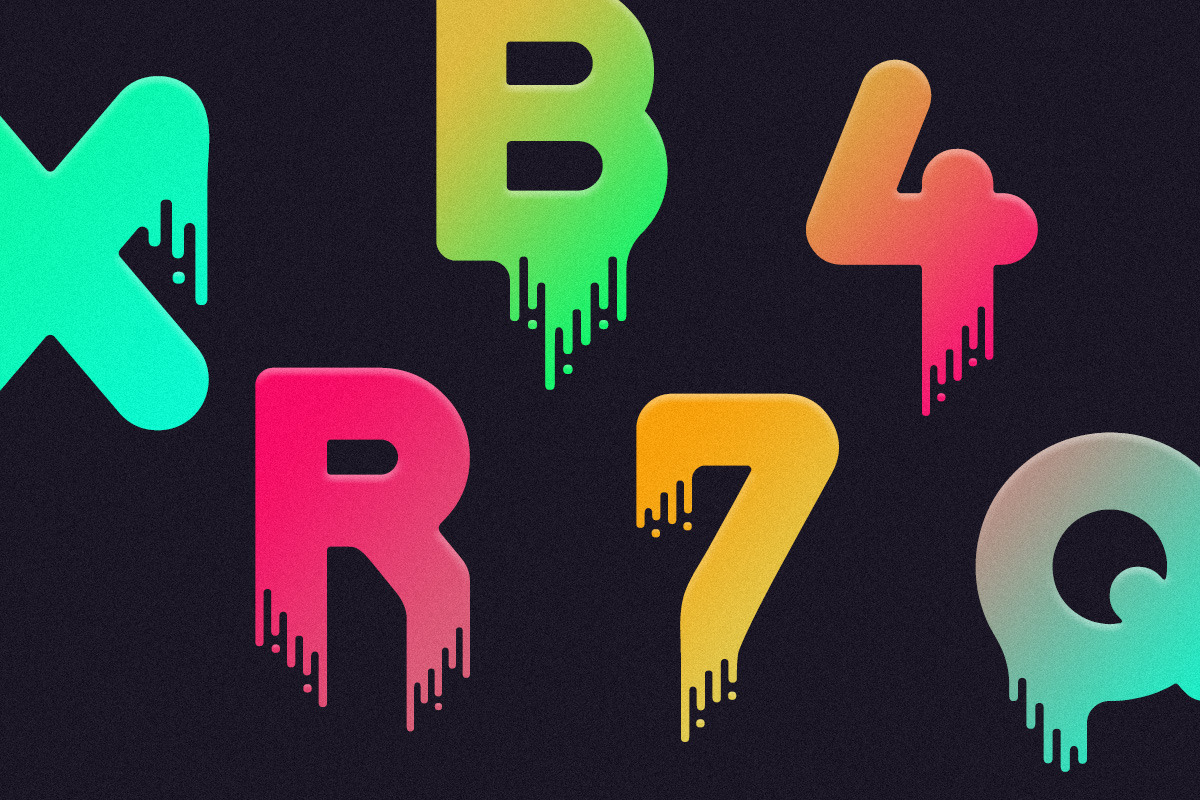 Drip - Liquid Font preview 3