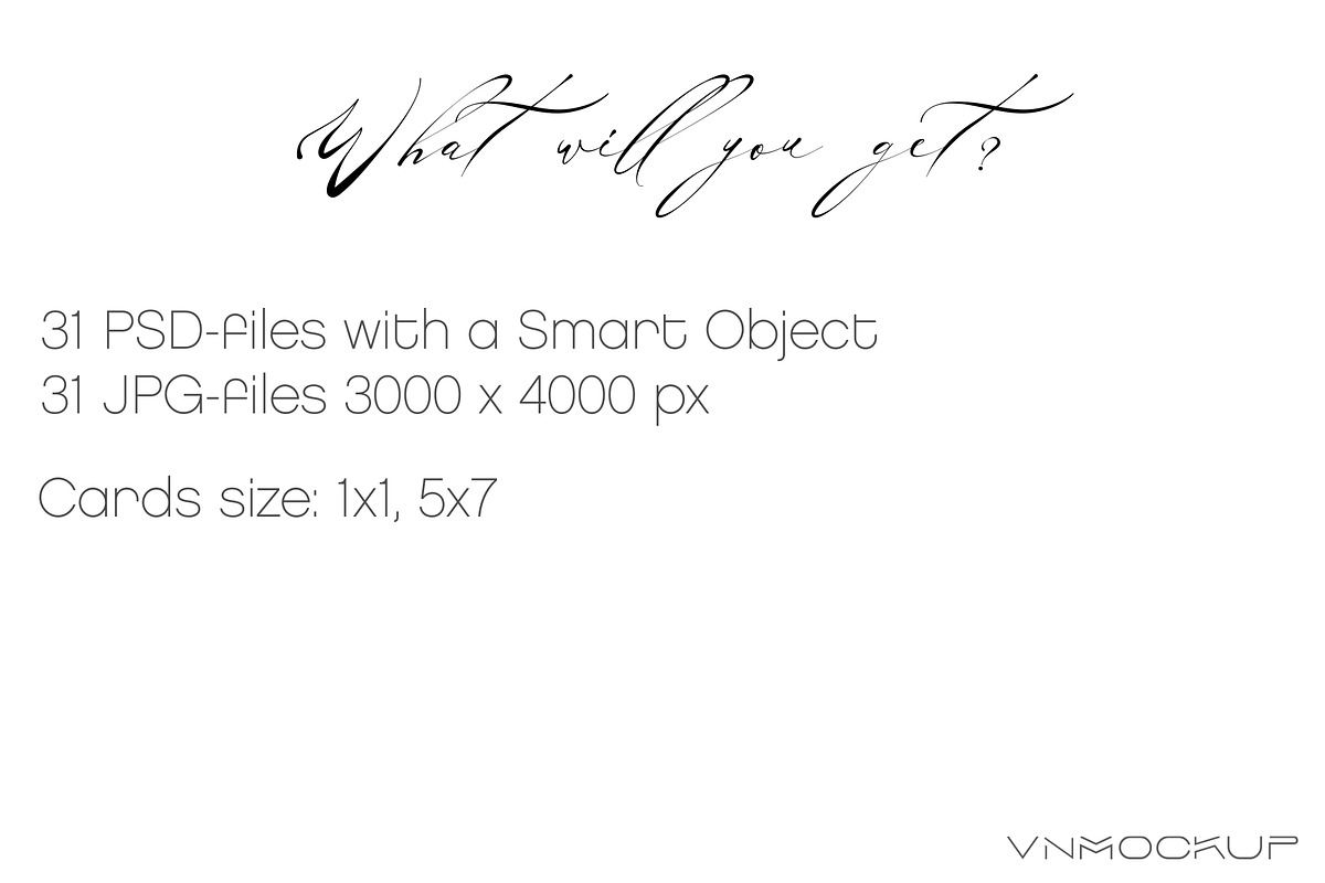 Card Mockup Bundle - 31 Mockups, a Print Template by VNmockup (Photo 7 of 9)