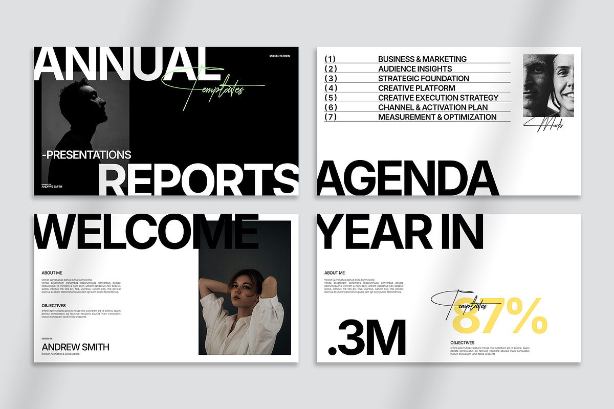 Annual Report Presentation Template, a Presentation Template by Oriofix (Photo 5 of 11)