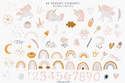 Pink Unicorn and Rainbow for kids, an Animal Illustration by polikarpovaart (Thumbnail 4 of 11)