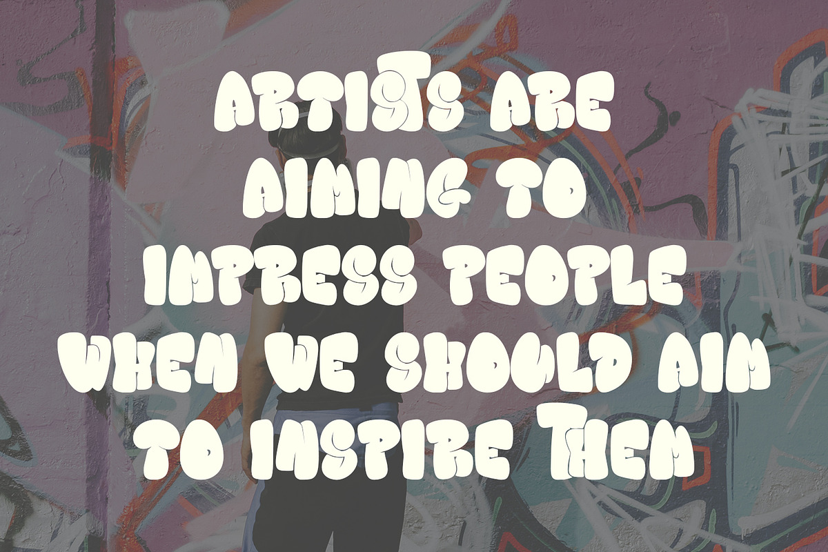 Bloochas Street Graffiti Display Fon, a Handwritten Font by Maulana Creative (Photo 3 of 6)