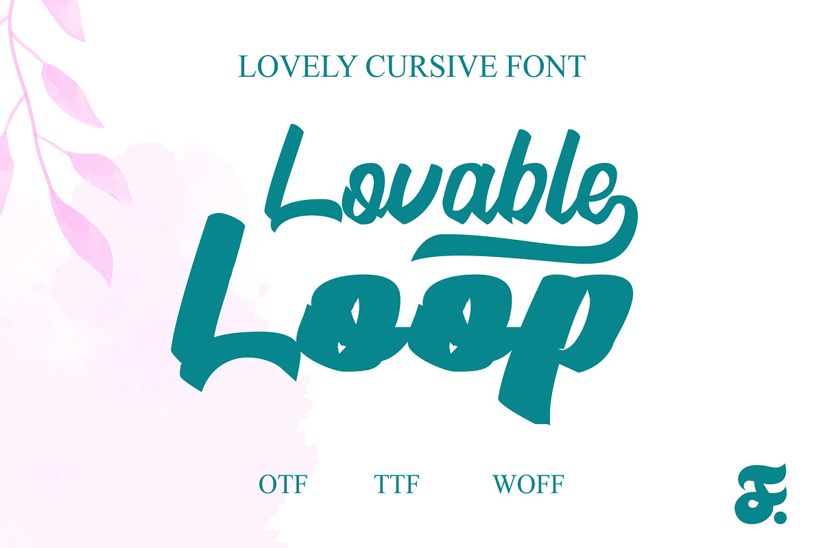 Lovable Loop Brush Font, a Script Font by Anomali Creatype (Photo 1 of 10)
