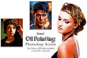 Hand Oil Painting Photoshop Action