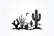 60 Desert Cactus Floral Silhouette, a Seasonal Illustration by Amazin_art (Thumbnail 16 of 24)