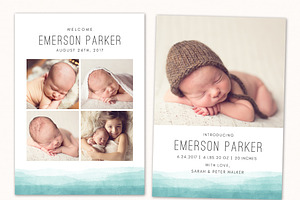 Birth Announcement Template CB103