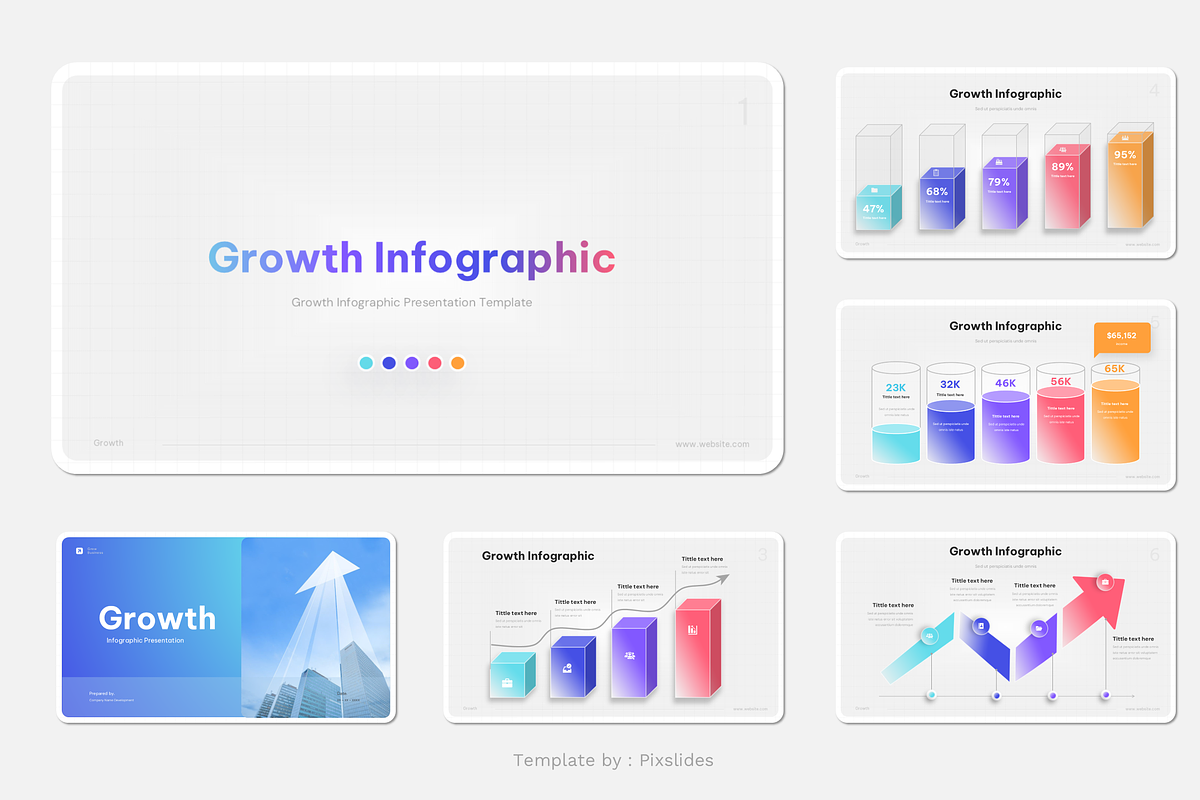Growth Infographic PowerPoint, a Presentation Template by Pixslides (Photo 2 of 7)