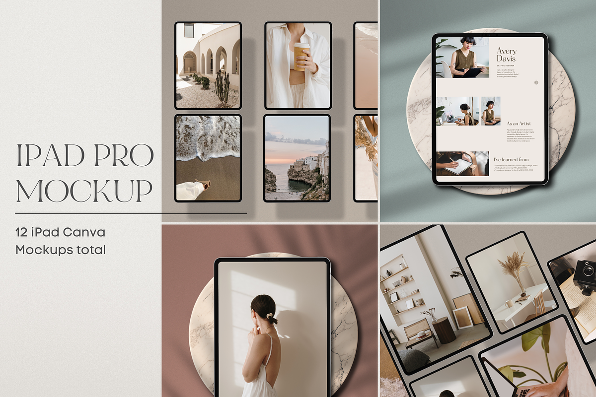 Canva iPad Mockups, a Mockup by Asha Glenn Design Studio (Photo 2 of 14)