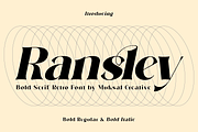 Ransley, a Serif Font by Muksal Creative (Thumbnail 1 of 10)