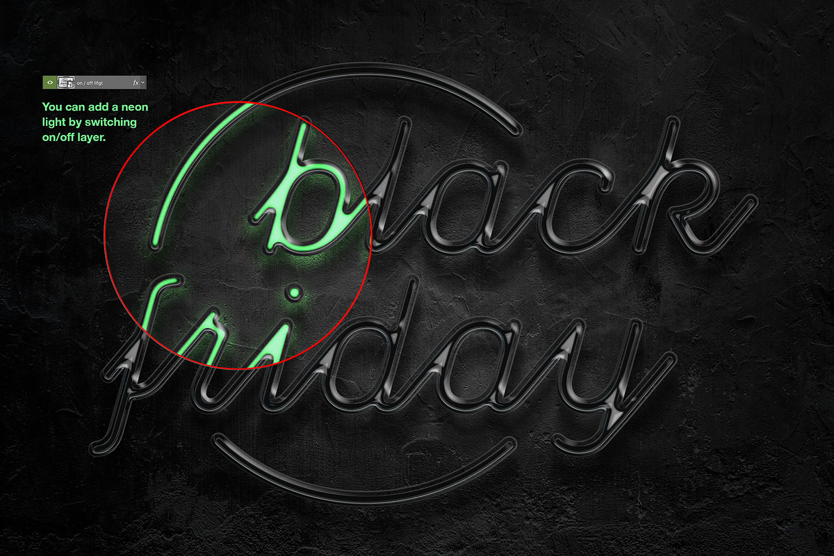 Black Friday Text Effect Bundle, a Layer Style Add-On by Evlogiev Studio (Photo 2 of 9)