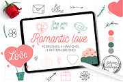 Valentines doodle Procreate BUNDLE, a Brush Add-On by Let's Art (Thumbnail 1 of 10)
